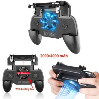 Tay cầm chơi game kiêm quạt tản nhiệt co cấp và sạc dự phòng 2000mah SR2000
