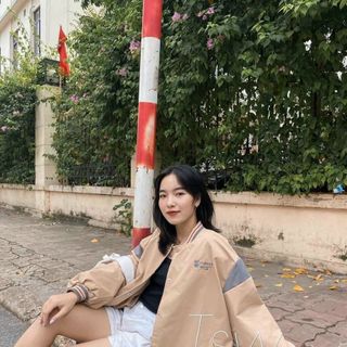 Áo khoác dù kiểu bomber dáng đẹp