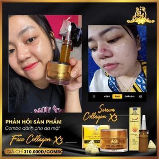Combo face serum collagen x3