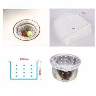 Set 100 Túi Lưới Lọc Rác Cho Bồn Rửa Chén