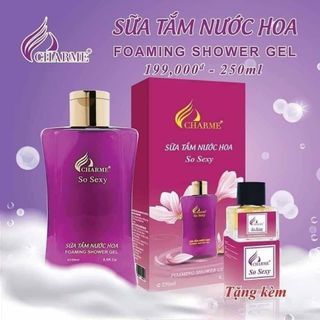 SỮA TẮM NƯỚC HOA CHARME SEXY 250ML (Tặng kèm chai nước hoa 5ml)