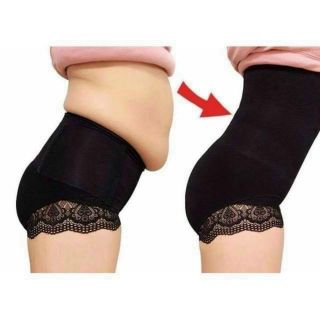 Quần Gen Bụng Chống Cuộn Có Ren