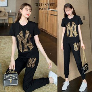 Bộ đồ thể thao đính đá cao cấp NY TT460