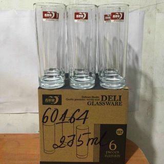 Bộ 6 cốc ống thủy tinh cafe 275ml