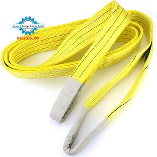 Dây Cáp Vải 3 Tấn Cẩu Hàng Bản Dẹp Mét 2 Đầu Mắt – Cơ Khí Liên Sơn