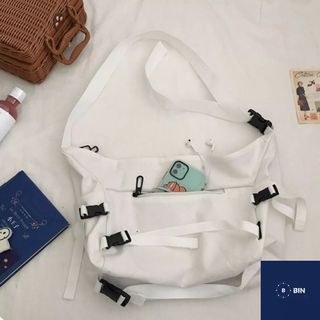 Túi tote vải canvas loại lớn, đeo chéo đeo vai ulzzang hàn quốc xinh xắn giá sỉ