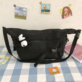 Túi tote vải canvas loại lớn, đeo chéo đeo vai ulzzang hàn quốc xinh xắn