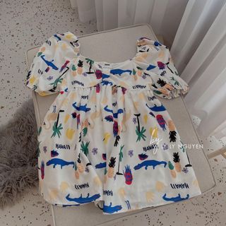 Đầm cá sấu nơ ngực