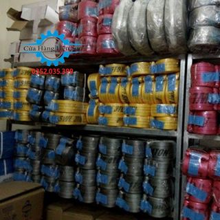 Dây cáp vải cẩu hàng bản dẹp 1 tấn, Hệ số 6:1, chất liệu 100% Polyeter cường lực