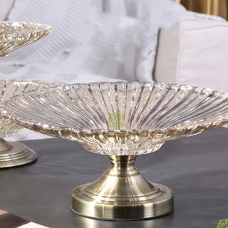 Khay trái cây thủy tinh trân châu