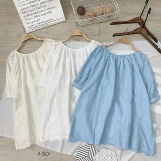 Áo sô thêu babydoll A1901 giá sỉ