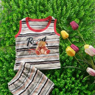 Bộ cotton ba lỗ cho bé trai, bộ ba lỗ cho bé gái co giãn 4 chiều