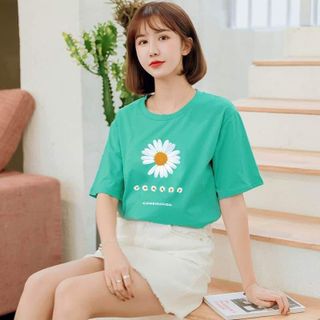 M87 - áo thun in họa tiết hoa cúc nhiều màu
