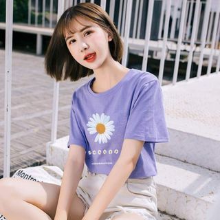 M87 - áo thun in họa tiết hoa cúc nhiều màu