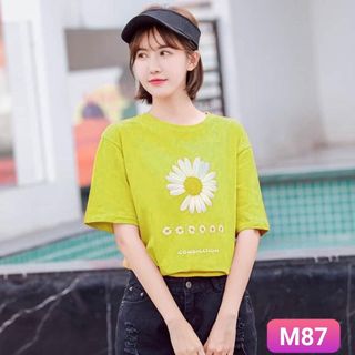M87 - áo thun in họa tiết hoa cúc nhiều màu