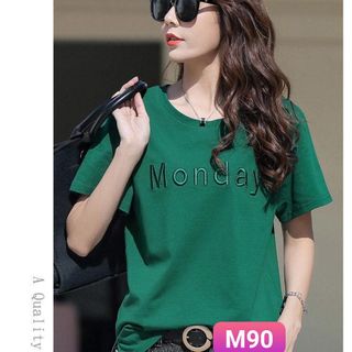 M90 - áo thun in chữ monday