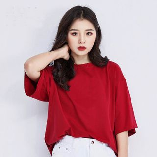 M51 - áo thun trơn freesize dáng rộng tay lỡ nhiều màu