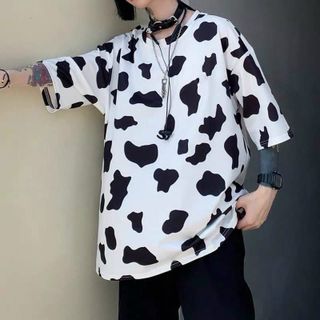 Áo thun cotton tay lỡ co giản bò sữa đẹp