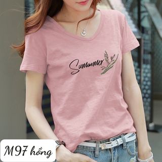 M97 áo thun cổ thuyền nhiều màu