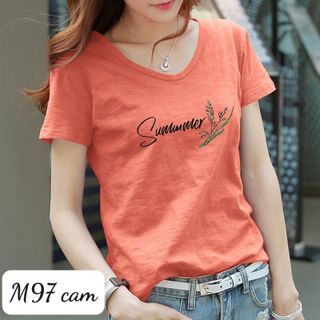 M97 áo thun cổ thuyền nhiều màu