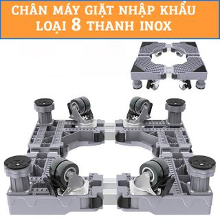 Chân máy giặt tủ lạnh 8 thanh inox giá sỉ