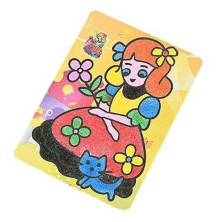 Tranh cát 21 x27cm kèm 9 bịch cát