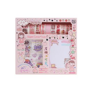 HỘP 10 WASHI SỔ NOTE 10 STICKER