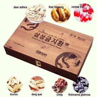 AN CUNG NGƯU HOÀNG HOÀN 60 VIÊN HỘP GỖ
