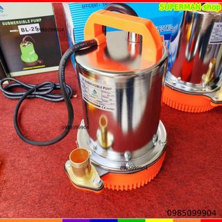 Bơm hút đáy an toàn bơm chìm inox ZQB inox dùng điện 12V 24V công suất 180W