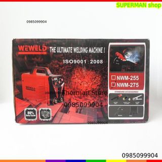 Máy hàn que WEWELD NWM 255A 275A dây hàn đồng Bảo Hành 18T