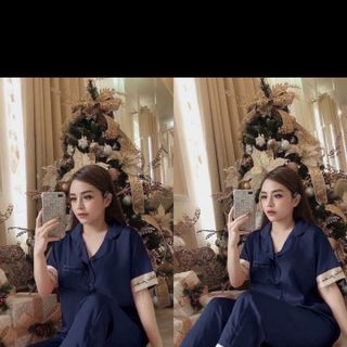 bộ ngủ pijama SATIN cao cấp tay ngắn quần dài