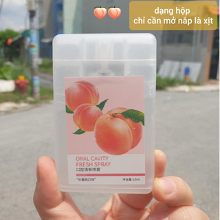 XỊT THƠM MIỆNG HƯƠNG ĐÀO - diệt khuẩn , đánh bay tất cả các mùi hôi
