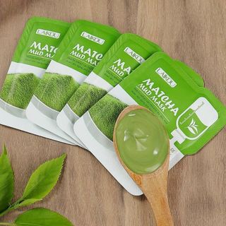 Mặt Nạ Ngủ Trà Xanh Matcha Mud Mask Laikou Sỉ 24k set 12 gói