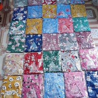 bộ ngủ pijama kate tay ngắn quần dài