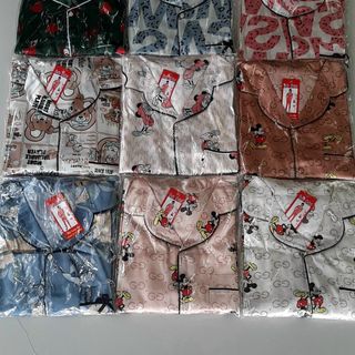bộ ngủ pijama SATIN cao cấp- áo cộc-quần đùi