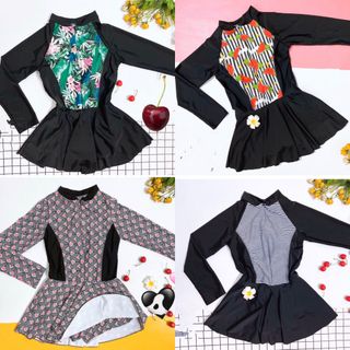 Váy bơi liền thân tay dài nữ