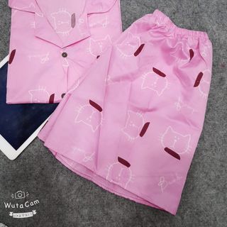 bộ đồ ngủ pijama kateloại 1 thái tay cộc-quần đùi