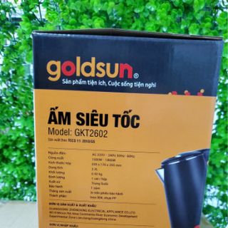 Ấm Siêu Tốc Goldsun 2602 2 lớp 1.8L