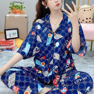 SỈ ĐỒ BỘ LỤA QUẦN DÀI TAY LỞ CÁNH DƠI