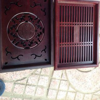 Khay Trà Nhựa Giả Gỗ Chữ Nhật (THÙNG 30C)