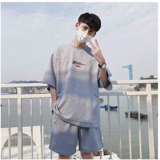 Đồ bộ unisex form rộng tay lỡ gấu quần đẹp