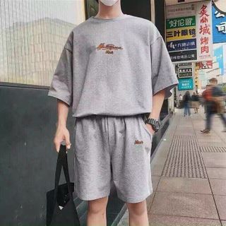 Đồ bộ unisex form rộng tay lỡ gấu quần đẹp