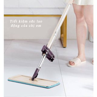 Chổi Lau Nhà Tự Vắt Thông Minh Xoay 360 Độ Tặng Kèm Một Bông Lau 5.0