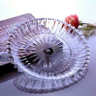 Khay Thủy Tinh Tia Tròn Trắng (THÙNG 16C)