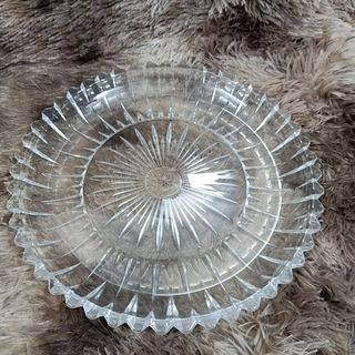 Khay Thủy Tinh Tia Tròn Trắng (THÙNG 16C)