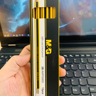 Hộp Bút chì gỗ 2B MG AWP30855 (có gôm) (12 cây)