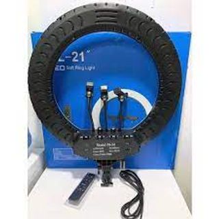 Đèn Livestream 55CM RL-21 (65W) kẹp được 3 đt + remote điều chỉnh đèn + chân đèn thép 2m