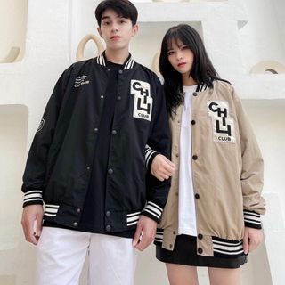 Áo khoác dù kiểu bomber bên trong lót das dày