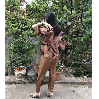 Bộ Lam Đi Chùa Cao Cấp - Bộ Lụa Nữ Cao Cấp