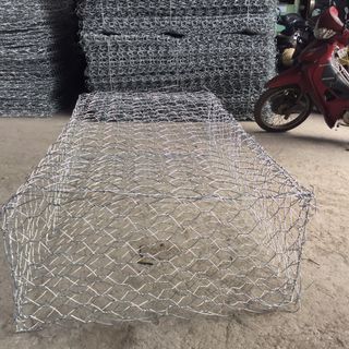 Bảng giá rọ đá mạ kẽm khổ 2x1x1m và 2x1x0.5m mắt 10*12mm tại Hà Nội